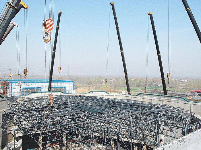 莱西网架高空滑移法