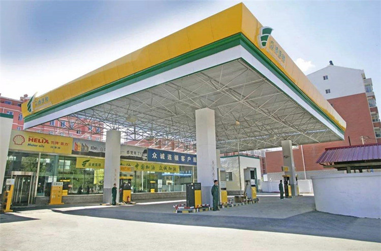 莱西加气站钢结构网架案例7